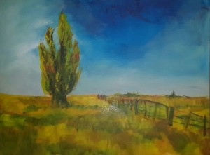 P6 PAINTING Oil on Canvas board - Landscape         